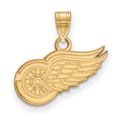 10k Yellow Gold NHL Detroit Red Wings Small Pendant