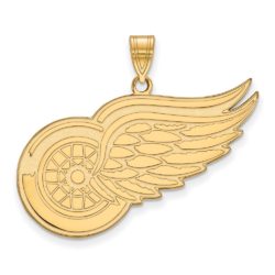 10k Yellow Gold NHL Detroit Red Wings XL Pendant