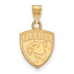 10k Yellow Gold NHL Florida Panthers Small Pendant