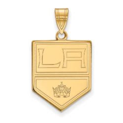 10k Yellow Gold NHL Los Angeles Kings Large Pendant