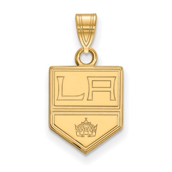 10k Yellow Gold NHL Los Angeles Kings Small Pendant