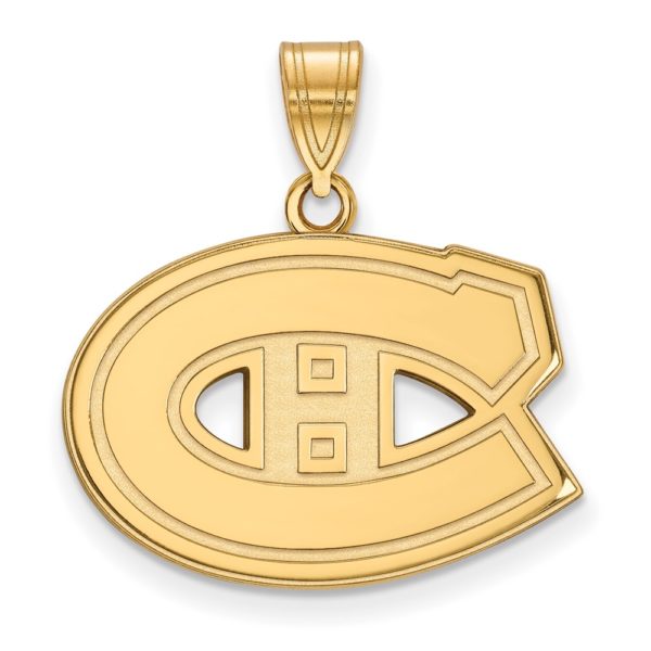 10k Yellow Gold NHL Montreal Canadiens Medium Pendant