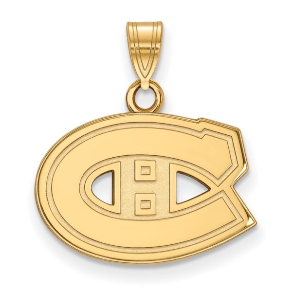 10k Yellow Gold NHL Montreal Canadiens Small Pendant