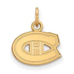 10k Yellow Gold NHL Montreal Canadiens XS (Tiny) Charm or Pendant