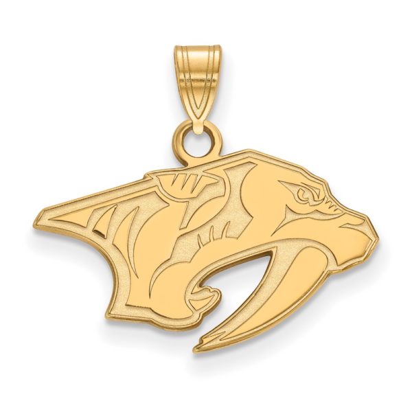 10k Yellow Gold NHL Nashville Predators Small Pendant