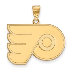 10k Yellow Gold NHL Philadelphia Flyers Large Pendant