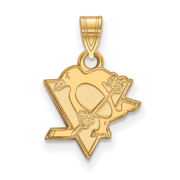 10k Yellow Gold NHL Pittsburgh Penguins Small Pendant