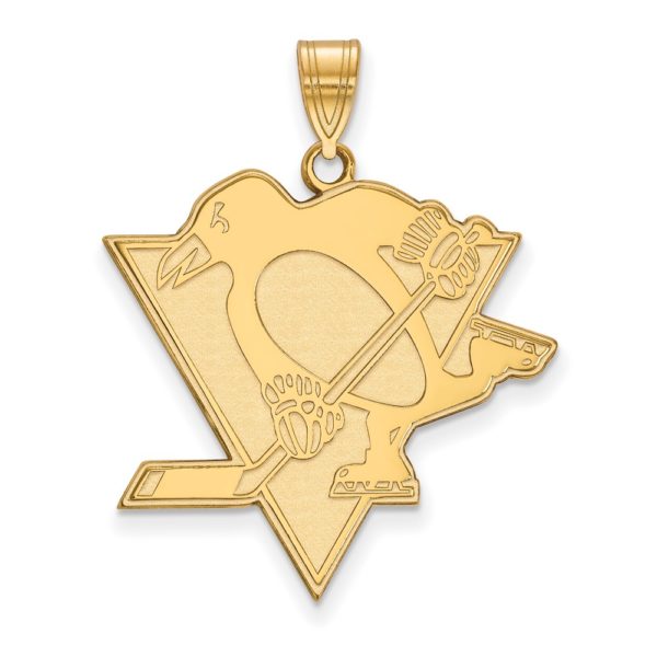 10k Yellow Gold NHL Pittsburgh Penguins XL Pendant