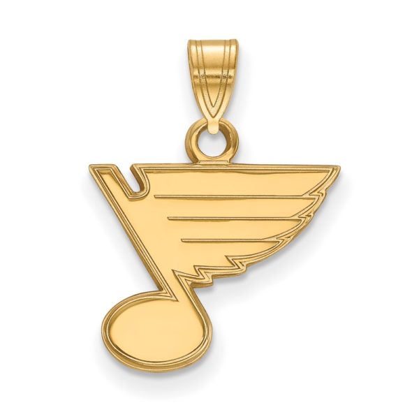 10k Yellow Gold NHL St. Louis Blues Small Pendant