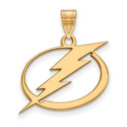 10k Yellow Gold NHL Tampa Bay Lightning Large Pendant