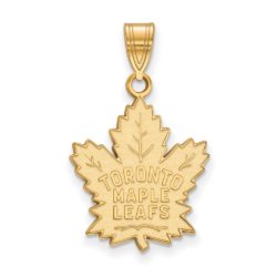 10k Yellow Gold NHL Toronto Maple Leafs Large Pendant