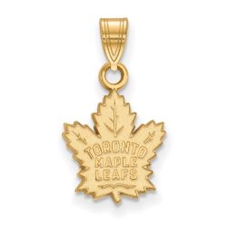 10k Yellow Gold NHL Toronto Maple Leafs Small Pendant