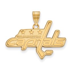 10k Yellow Gold NHL Washington Capitals Large Pendant