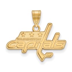 10k Yellow Gold NHL Washington Capitals Medium Pendant