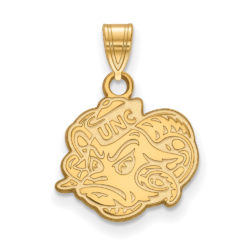 10k Yellow Gold North Carolina Small Mascot Pendant