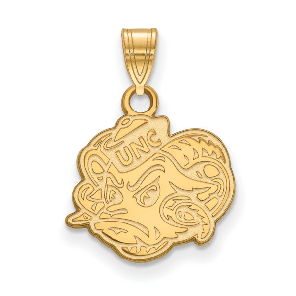 10k Yellow Gold North Carolina Small Mascot Pendant