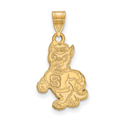 10k Yellow Gold North Carolina State Large Mascot Pendant