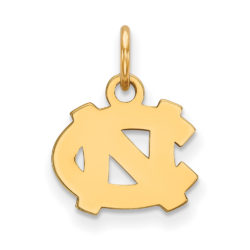 10k Yellow Gold North Carolina XS (Tiny) 'NC' Charm or Pendant