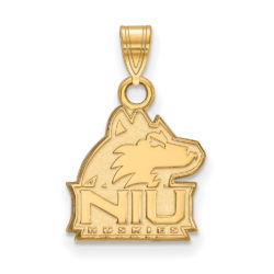 10k Yellow Gold Northern Illinois U. Small Mascot Logo Pendant