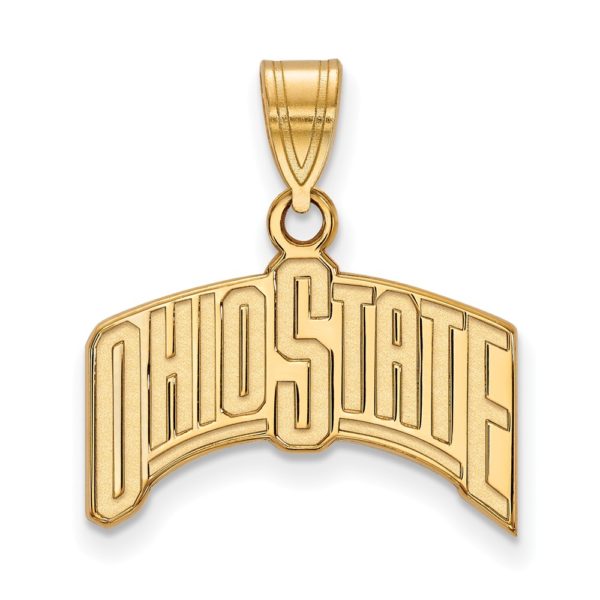 10k Yellow Gold Ohio State Large 'OHIO STATE' Pendant