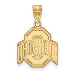 10k Yellow Gold Ohio State Medium Logo Pendant