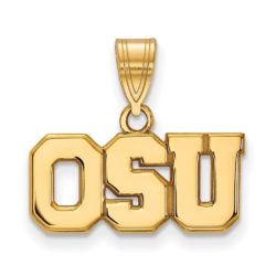 10k Yellow Gold Ohio State Medium Pendant