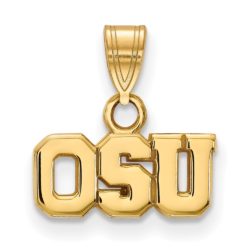 10k Yellow Gold Ohio State Small Pendant