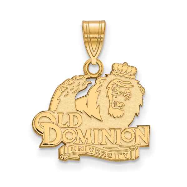 10k Yellow Gold Old Dominion U. Medium Logo Pendant