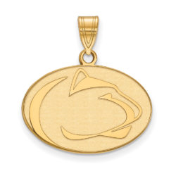 10k Yellow Gold Penn State Medium Pendant