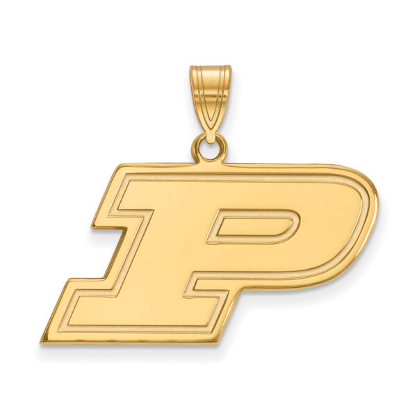 10k Yellow Gold Purdue Medium Initial P Pendant