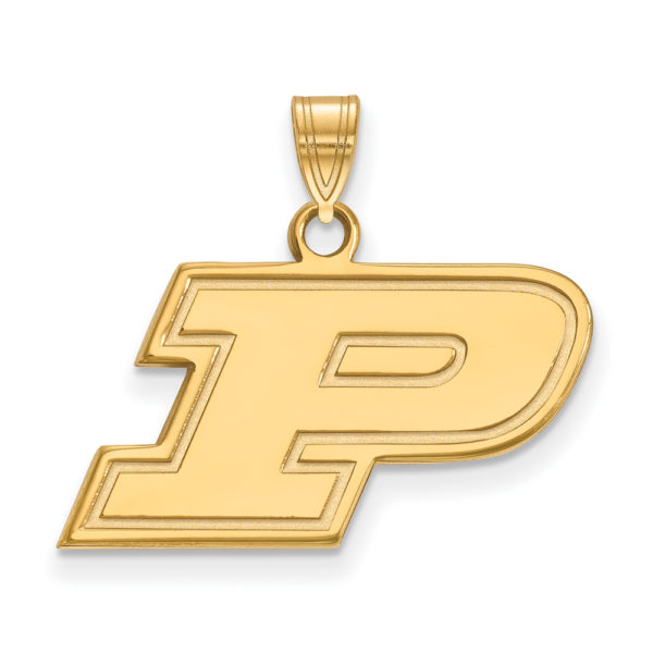 10k Yellow Gold Purdue Small Initial P Pendant