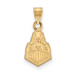 10k Yellow Gold Purdue Small Logo Pendant