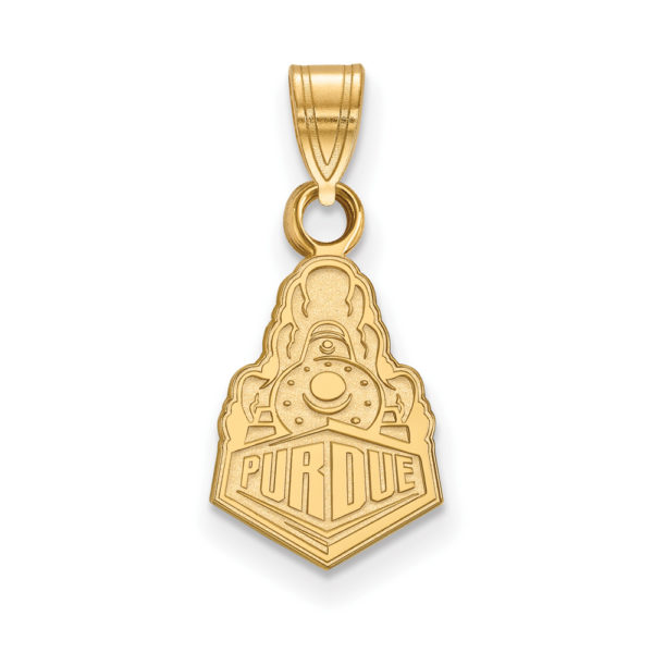 10k Yellow Gold Purdue Small Logo Pendant