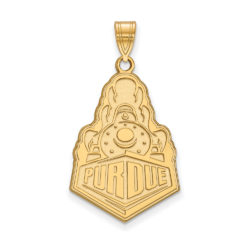 10k Yellow Gold Purdue XL Logo Pendant