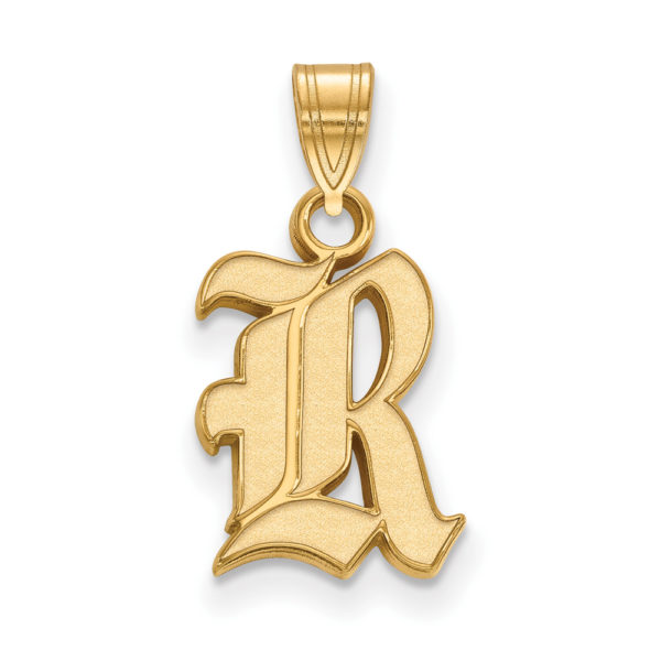 10k Yellow Gold Rice U. Small 'R' Pendant