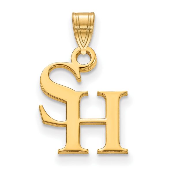 10k Yellow Gold Sam Houston State Small Pendant