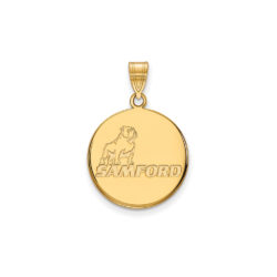 10k Yellow Gold Samford U. Large Mascot Logo Pendant