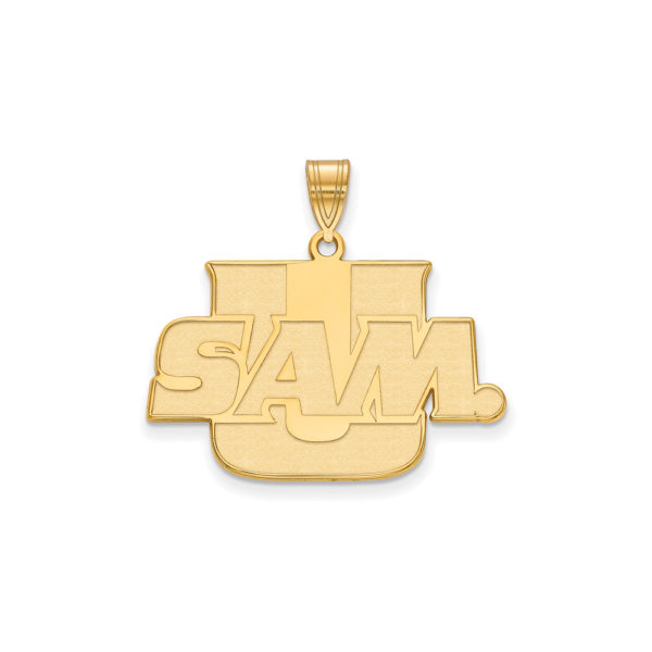 10k Yellow Gold Samford U. Large 'SAM U' Pendant