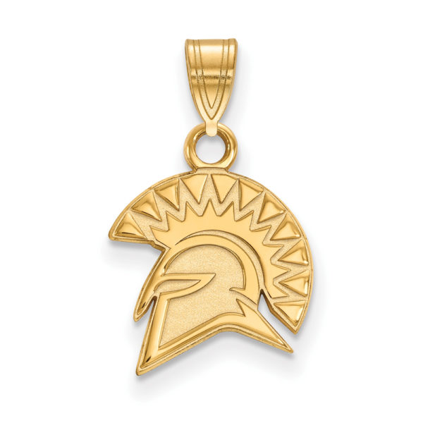 10k Yellow Gold San Jose State Small Mascot Pendant