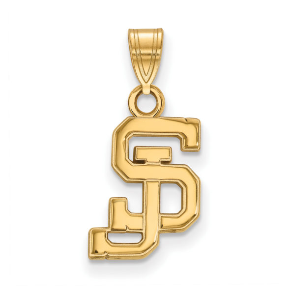 10k Yellow Gold San Jose State Small Pendant