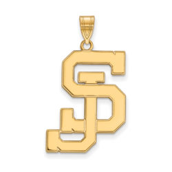 10k Yellow Gold San Jose State XL Pendant