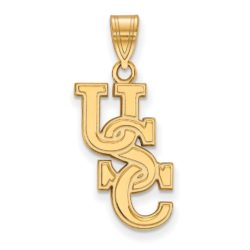 10k Yellow Gold South Carolina Large 'USC' Pendant