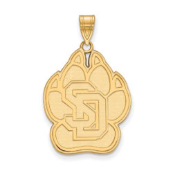 10k Yellow Gold South Dakota XL Logo Pendant