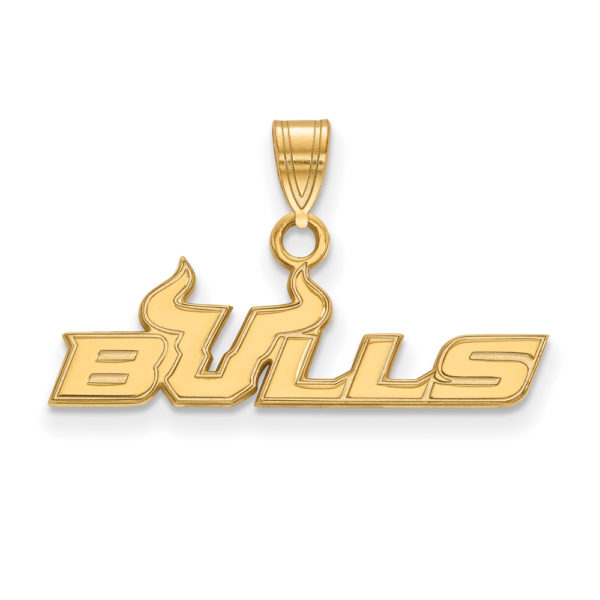 10k Yellow Gold South Florida Small Logo Pendant