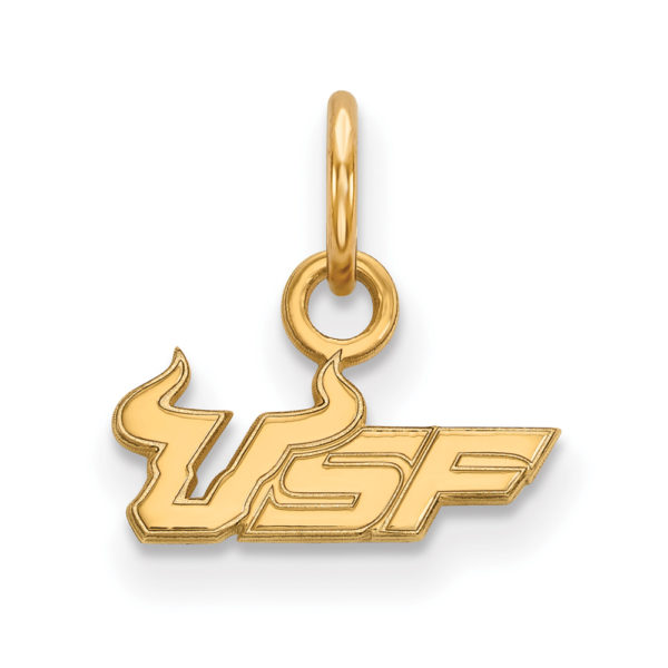 10k Yellow Gold South Florida XS (Tiny) 'USF' Charm or Pendant