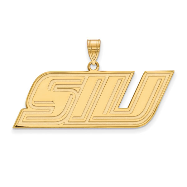 10k Yellow Gold Southern Illinois U. Medium 'SIU' Pendant