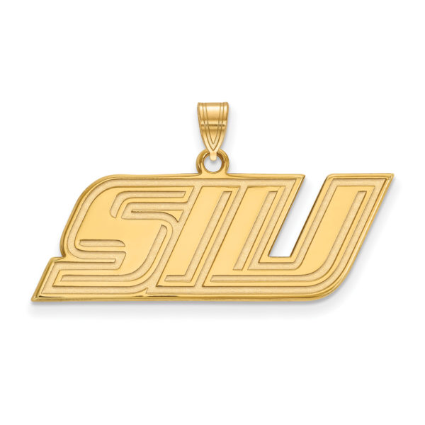 10k Yellow Gold Southern Illinois U. Small Pendant