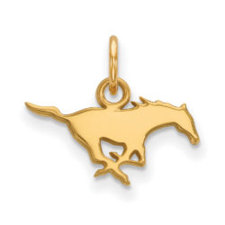 10k Yellow Gold Southern Methodist U. XS (Tiny) Charm or Pendant