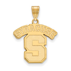 10k Yellow Gold Syracuse U. Large 'SYRACUSE S' Pendant