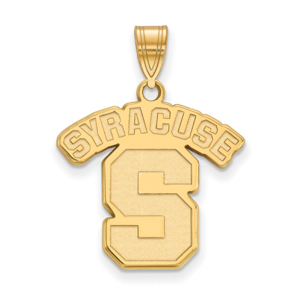 10k Yellow Gold Syracuse U. Large 'SYRACUSE S' Pendant